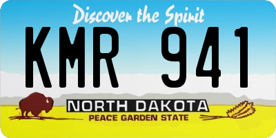 ND license plate KMR941