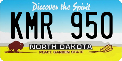 ND license plate KMR950
