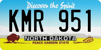 ND license plate KMR951