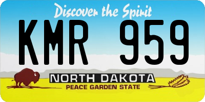 ND license plate KMR959