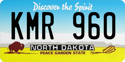 ND license plate KMR960