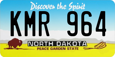 ND license plate KMR964