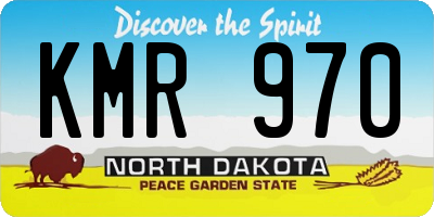 ND license plate KMR970