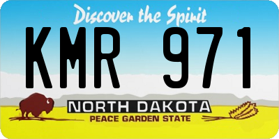 ND license plate KMR971