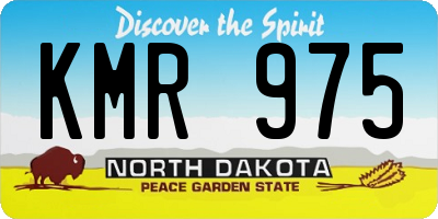 ND license plate KMR975