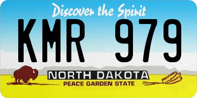 ND license plate KMR979