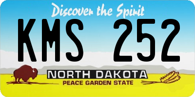 ND license plate KMS252
