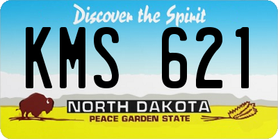 ND license plate KMS621