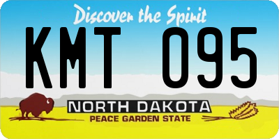 ND license plate KMT095