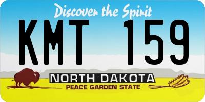 ND license plate KMT159