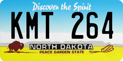 ND license plate KMT264