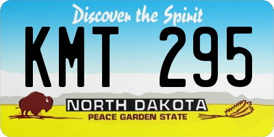 ND license plate KMT295