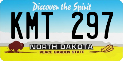ND license plate KMT297