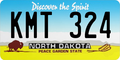 ND license plate KMT324
