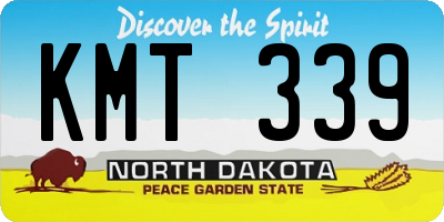 ND license plate KMT339