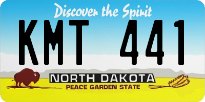 ND license plate KMT441