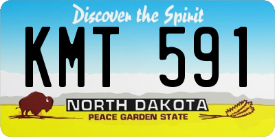 ND license plate KMT591