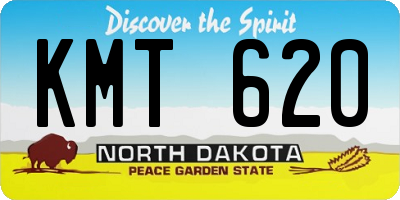 ND license plate KMT620