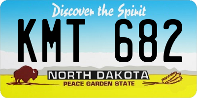 ND license plate KMT682