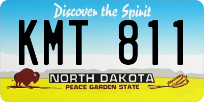 ND license plate KMT811