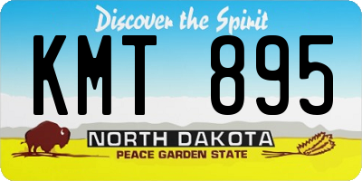 ND license plate KMT895