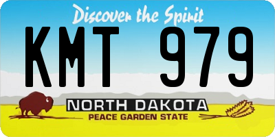 ND license plate KMT979