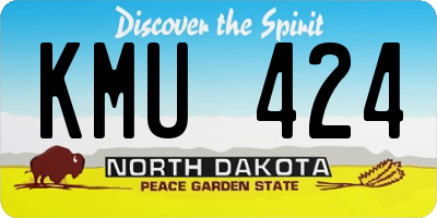 ND license plate KMU424