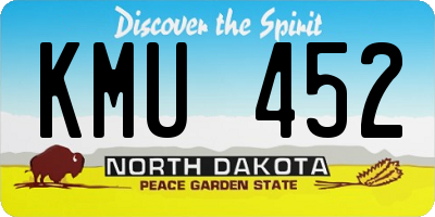 ND license plate KMU452