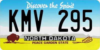 ND license plate KMV295