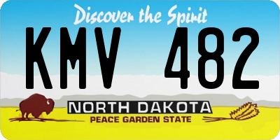 ND license plate KMV482