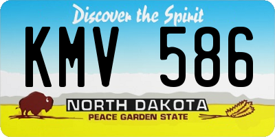 ND license plate KMV586