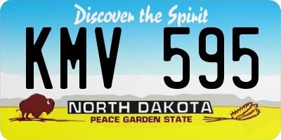 ND license plate KMV595