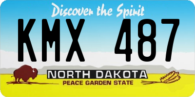 ND license plate KMX487
