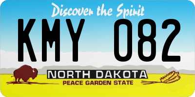 ND license plate KMY082