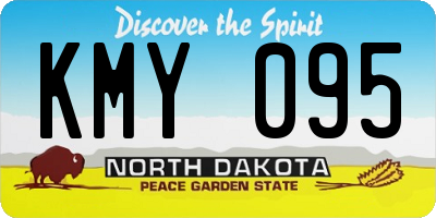 ND license plate KMY095