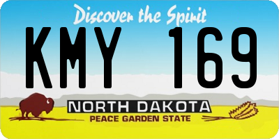 ND license plate KMY169
