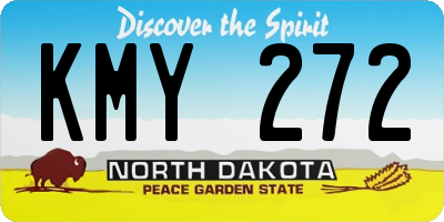 ND license plate KMY272