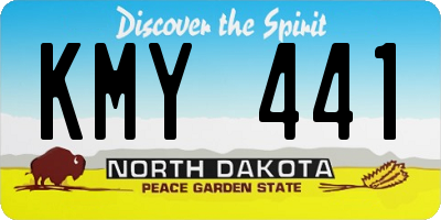 ND license plate KMY441