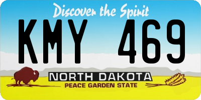 ND license plate KMY469