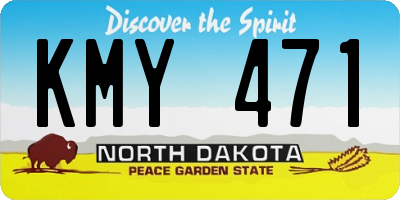 ND license plate KMY471