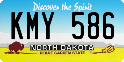 ND license plate KMY586
