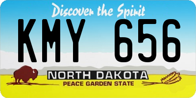 ND license plate KMY656