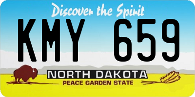 ND license plate KMY659