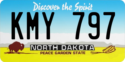 ND license plate KMY797