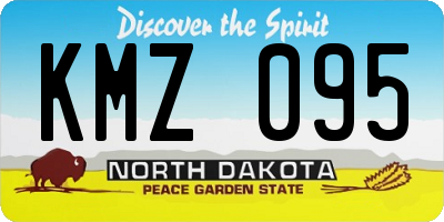 ND license plate KMZ095