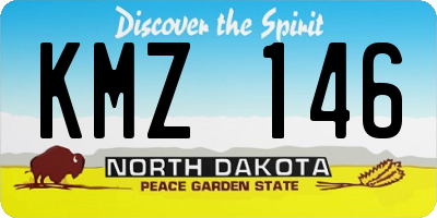 ND license plate KMZ146