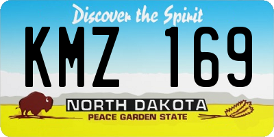 ND license plate KMZ169