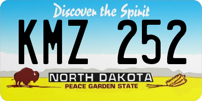 ND license plate KMZ252