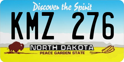 ND license plate KMZ276