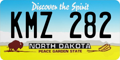 ND license plate KMZ282